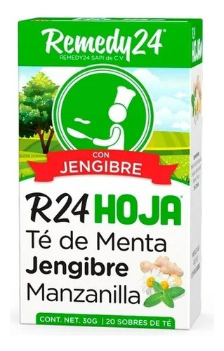 13 Pzas Té Remedy 24 Menta Jengibre Y Manzanilla 20 Pzas
