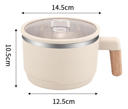 2pcs Ramen Bowl With Lid Wooden Handle Noodles Bowl For