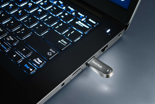 Imagen 2 de 2 de Pendrive 64 Gb Sandisk Metalico Usb 3.1 150 Mb Ultra Luxe