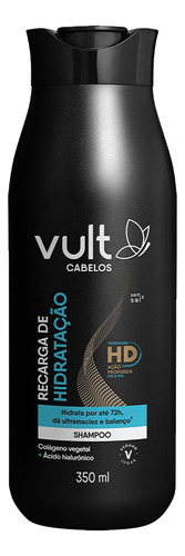 Kit 3 Shampoo Hidratante Recarga De Hidratação Cabelos Vult