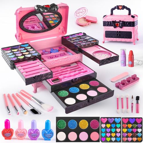 Maquillaje Infantil Seguro Y Divertido 66 Piezas De Calidad