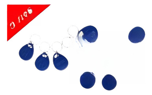 50pcs Azul Rfid Tag/tarjeta/llave/llaveros Para El Lector Rf