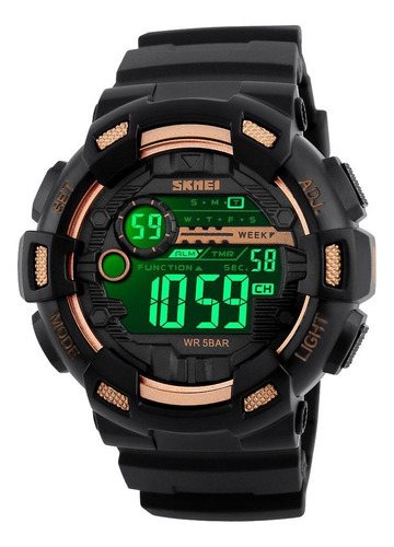 Reloj digital deportivo negro Skmei 1243 para hombre