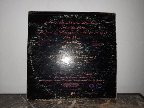 Michael Jackson Thriller Lp Vinyl Original Venezuela 1982 (Usado)