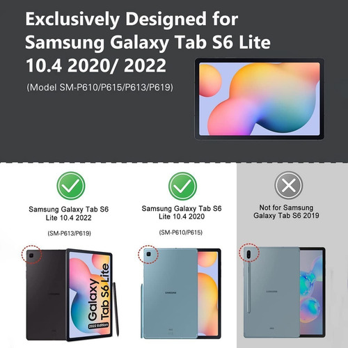Case Funda Para Galaxy Tab S6 Lite P613 P610 Con Portalápiz