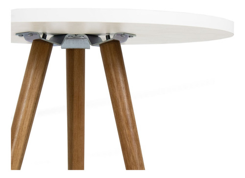 Mesa Redonda Tripé Pé Palito 50cm + 2 Cadeira Eiffel Kids