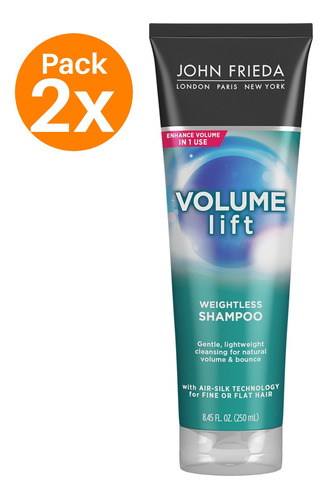 John Frieda Shampoo Luxurious Volume 250ml Pack 2 Uds