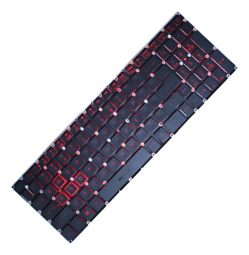 Teclado Para Acer Nitro Compatível Com Pn Lg5p_a52brl Cor Conforme Imagens Do Anúncio Idioma