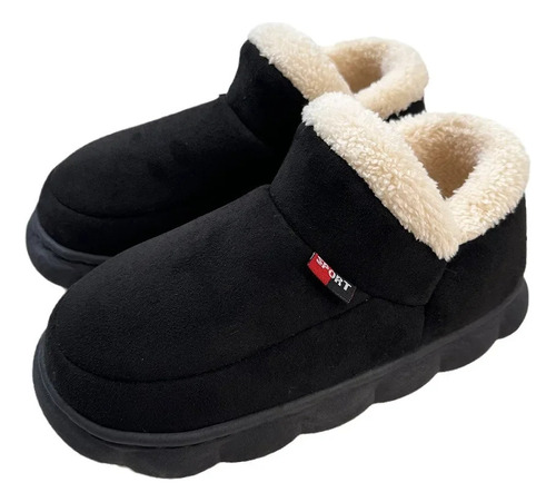 Zapatos De Algodón Para Interiores Con Forro Polar Cálido De