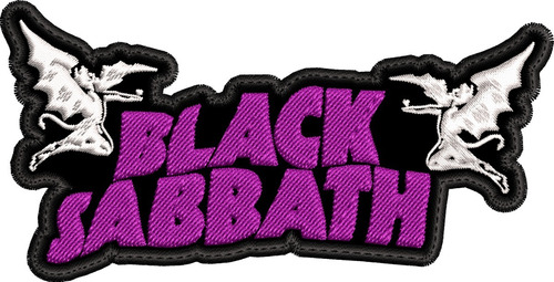 Parche Bordado Black Sabbath 11.9x6.0.metal/rock Clasico