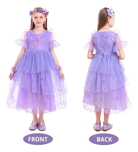 Disfraz De Lujo Isabella Madrigal Encanto Disney Talla 5-6