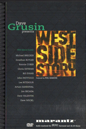  Dave Grusin Michael Brecker West Side Story Dvd Origina Usa