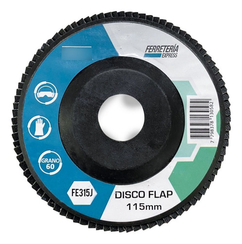 Disco Flap Grano 60 115 Mm Madera Metal X 10 Unidades Oferta