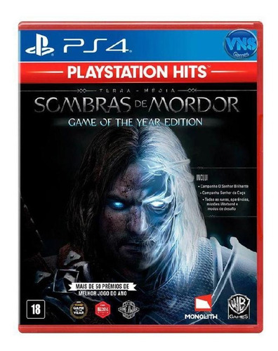 Terra-média: Sombras De Mordor (goty) - Ps4