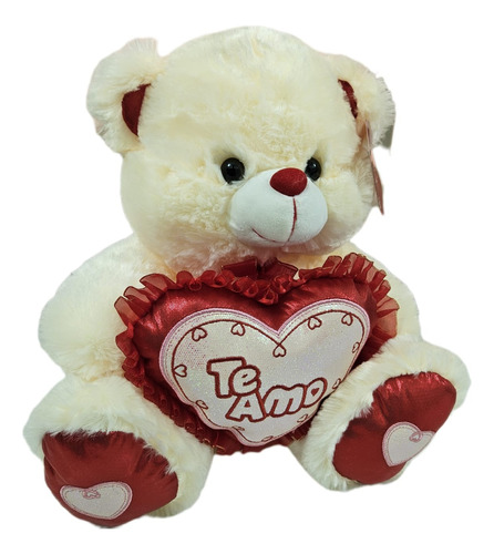 Oso De Peluche Con Corazón Te Amo Regalo Pareja Luz Y Sonido