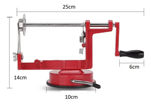 Máquina Cortar Batata Espiral Legumes Fatiador Chips Slicer