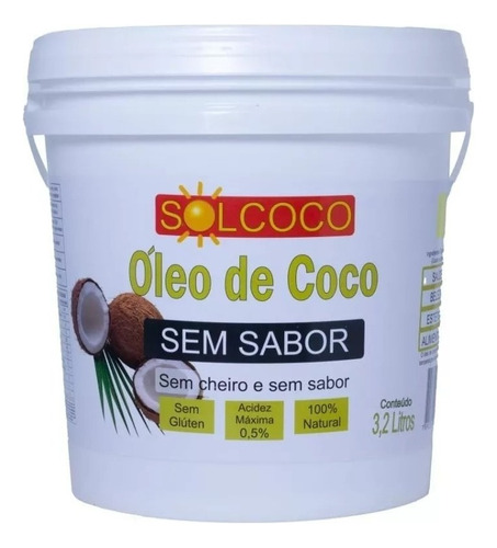 Óleo De Coco 100% Natural Fritura Estética Beleza Saúde
