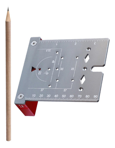 Bisagra Punch Carpintería Scriber 3 En 1 Mejora De La