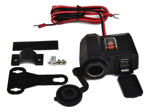 Cargador Usb Para Motocicleta Con Enchufe Dc 5 V 2.1 A