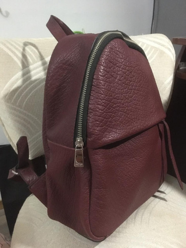 Mochila Prune Cuero