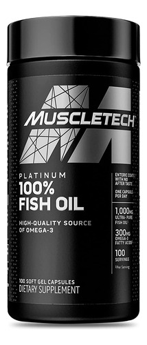 Platinum 100% Fish Oil - 100 Soft Gel - Muscletech