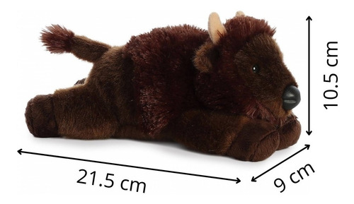 Peluches Aurora Mini Flopsie Bisonte Americano Búfalo Suave