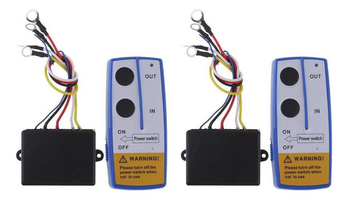 2x Dc 12v Winch Telemando Inalámbrico Interruptor De