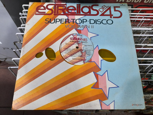 Lp Estrellas Del 45 Vol Ii Disco Amarillo Acetato,long Play