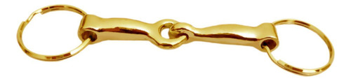 2 Llavero Con Forma De Bocado De Caballo, Llavero De Oro