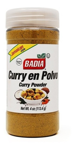 Imagen 1 de 6 de Curry En Polvo X 113 Gr Badia - Especias Premium Sin Tacc