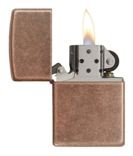 Imagem 3 de 5 de Isqueiro Zippo 301fb Latão Antique Cooper