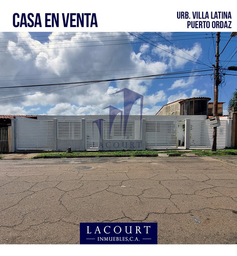 En Venta. Bella Casa De Un Nivel Y Amplios Espacios Ubicada En La Urb. Villa Latina - Detrás De Farmatodo #vl