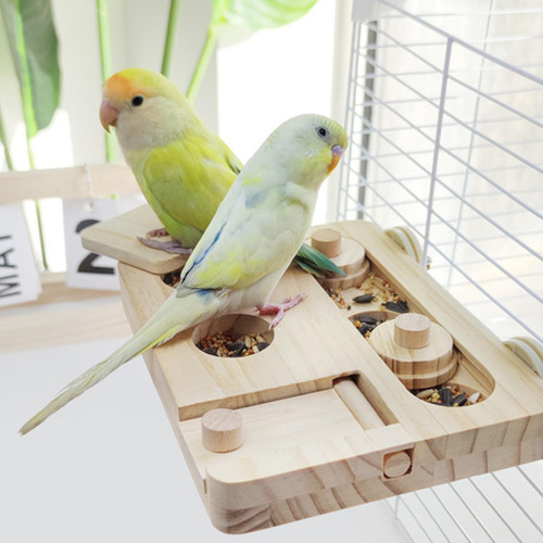 Caja De Forrajeo Para Pájaros, Juguete De Enriquecimiento