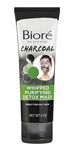 Barras - Biore Charcoal Whipped Purifying Detox Mask, With N