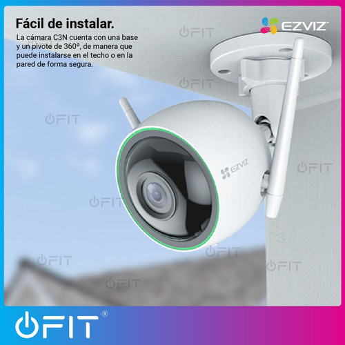 Imagen 10 de 10 de Cámara Seguridad Wifi Ezviz 2mp C3n Micrófono + Microsd 32gb