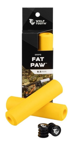 Wolftooth Puños Mtb 9.5mm Fat Paw 9 Opciones De Colores Color Amarillo