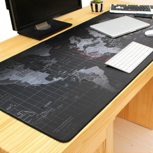 Mouse Pad Gamer Mapa Mundo 90x40 Xl Mousepad Pg Color Negro