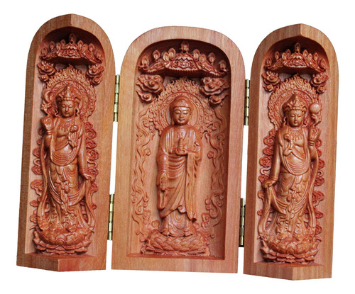 Figura De Buda De Madera Estatua De Buda Feng Shui,