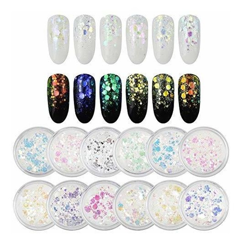 Equipo Para Decorar Uñas Sindy Nail Art Glitter Chunky Sequi