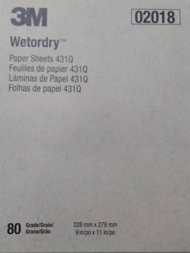 3m Wetordry Papel Lija Grano 80, 120, 180