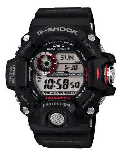 Reloj pulsera Casio G-Shock GW-9400-1CR, digital, para hombre color negro
