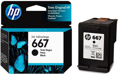 Imagen 3 de 5 de Combo Cartuchos De Tinta Original Hp 667 Color Y Negro