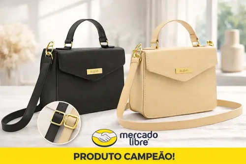Kit 2 Bolsas Femininas Pequena Tendencia Transversal