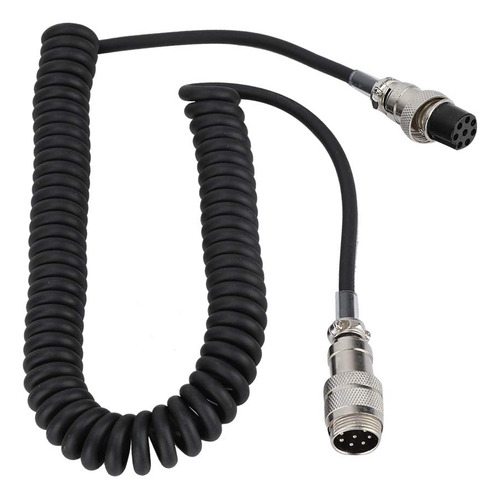 8 Pin Dama Practico Cable Microfono Extension Espiral 5