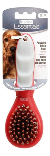 Cepillo Cerdas Hagen Le Salon Small Para Perros Gatos Pets Color Rojo Gris