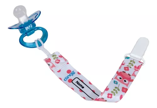 Porta Chupeta Clingo Azul – Babytunes