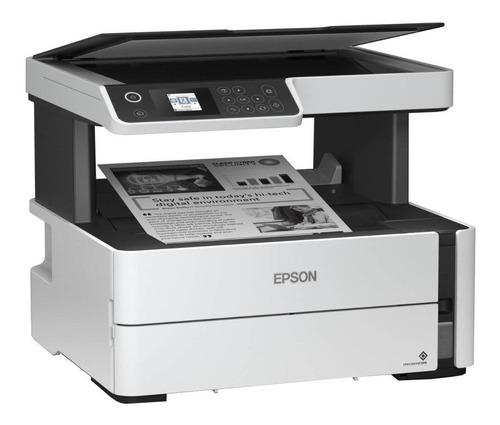 Impressora multifuncional Epson EcoTank M2170 com wifi branca e preta 220V