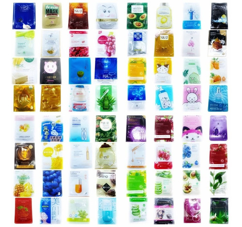 Imagen 3 de 10 de Pack 100 Piezas De Mascarillas Mixto Coreanas Surtidos