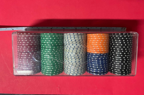 Juego De Fichas De Poker Marca Big Bola (Usado)