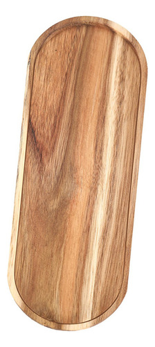 New,. Bandeja De Madera Elegante Para Servir En Ovalado